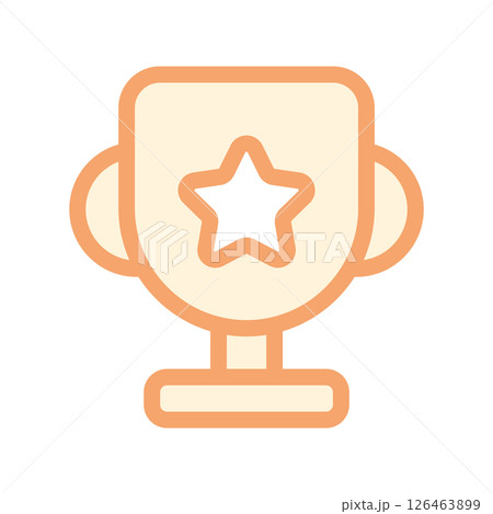 Star trophy winner award. Vector 126463899