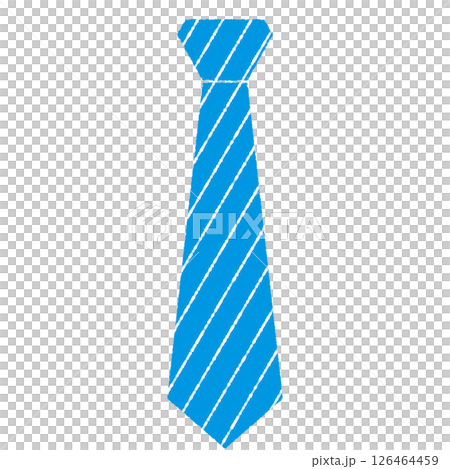 青いストライプのネクタイのイラスト 青いストライプのネクタイのイラスト 126464459