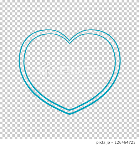Hand-drawn heart - Warm, natural color - Light blue (traditional Japanese color) Hand-drawn heart - Warm, natural color - Light blue (traditional Japanese color) 126464725