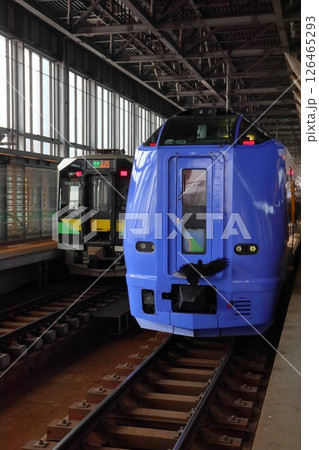旭川駅へ入線した稚内行き特急 宗谷と上川行き普通列車 旭川駅へ入線した稚内行き特急 宗谷と上川行き普通列車 126465293