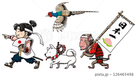 鬼ヶ島へ向かう桃太郎一行 126465498