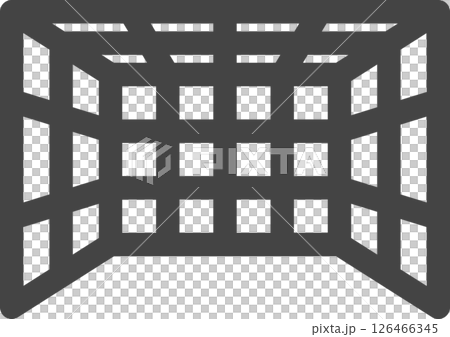 Line drawing sports related single icon soccer goal 126466345