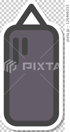 ステッカー風スポーツ関連の単品アイコン　サンドバッグ 126466355