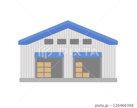 工場  倉庫  建物  イラスト 126466398