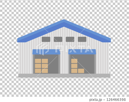 工場  倉庫  建物  イラスト 126466398