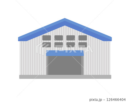 工場  倉庫  建物  イラスト 126466404