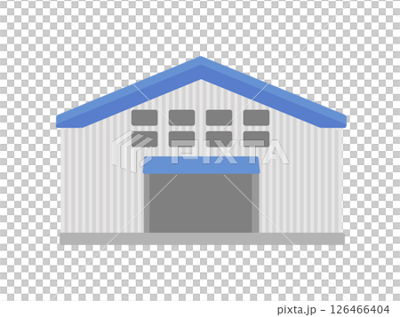 工場  倉庫  建物  イラスト 126466404