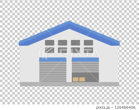 工廠倉庫建築圖 126466406