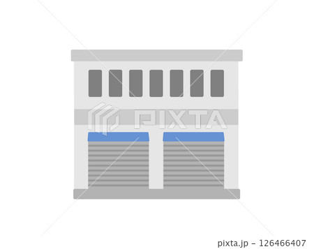 工場 倉庫 建物 イラスト 工場 倉庫 建物 イラスト 126466407