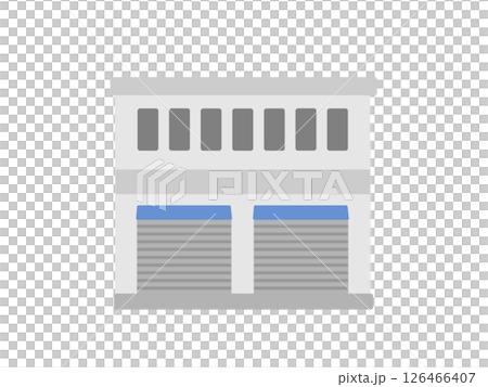 Factory warehouse building illustration 126466407