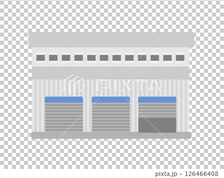 工廠倉庫建築圖 126466408