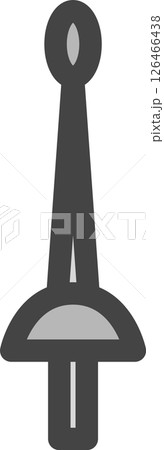 カラースポーツ関連の単品アイコン　フェンシング 126466438