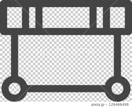 線画スポーツ関連の単品アイコン　障害物 126466498