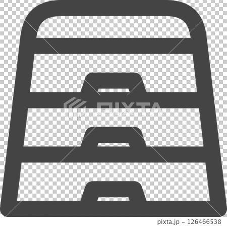 線画スポーツ関連の単品アイコン　跳び箱 126466538