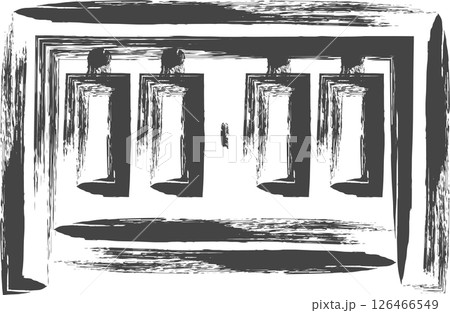 筆書きスポーツ関連の単品アイコン　得点表 126466549