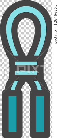 彩色運動相關單一圖示：跳繩 126466551