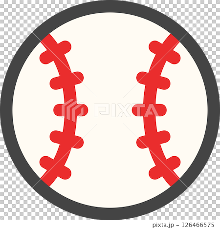 彩色運動相關單一圖示棒球 126466575