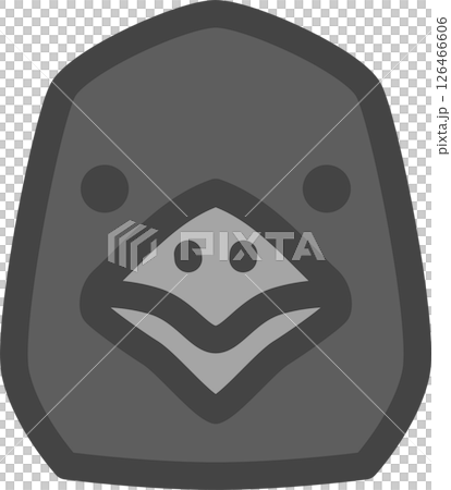 彩色動物單一圖示：烏鴉 126466606