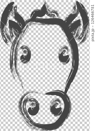 Hand-drawn animal icon: Horse 126466781