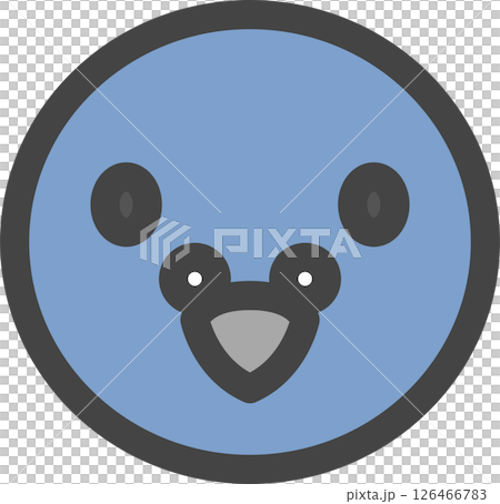 彩色動物單圖示：鴿子 126466783