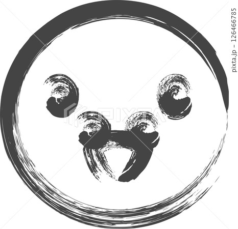 筆書き動物の単品アイコン　鳩 126466785