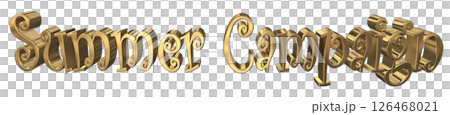 3DCG文字「Summer Campaign(サマーキャンペーン)」 3DCG文字「Summer Campaign(サマーキャンペーン)」 126468021