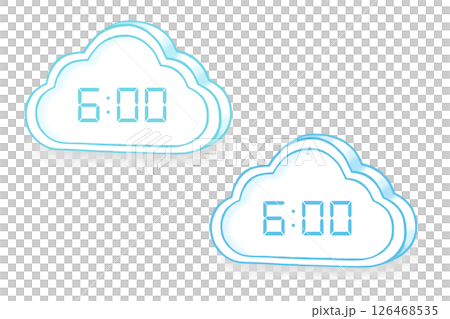 雲の時計 126468535