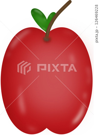 apple with green leaves apple with green leaves 126469228