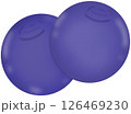 blue sphere isolated on white background 126469230