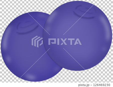 blue sphere isolated on white background 126469230