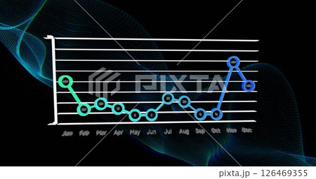 Image of data processing over black background 126469355