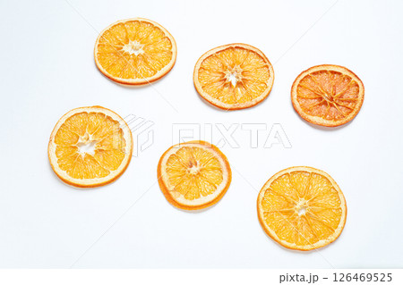Dried orange, concept of delicious dried fruit Dried orange, concept of delicious dried fruit 126469525