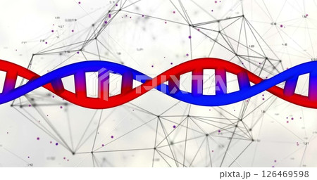 Image of data processing over dna strand Image of data processing over dna strand 126469598