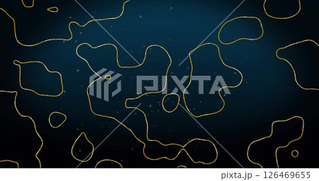 Image of snow floating over shapes moving 126469655