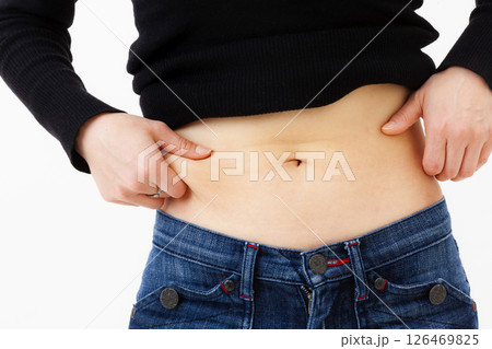 若い日本人女性のウエスト 若い日本人女性のウエスト 126469825