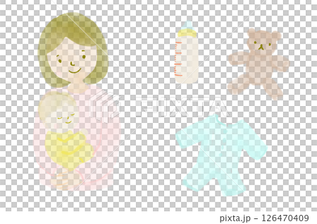 赤ちゃんと母親 126470409