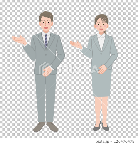 男性和女性商人提供指導 126470479