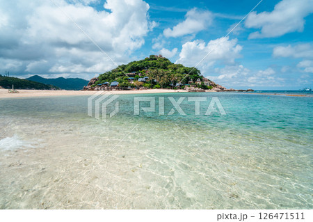 Tropical sea and islands, crystal clear water and beaches on Koh Nang Yuan Tropical sea and islands, crystal clear water and beaches on Koh Nang Yuan 126471511