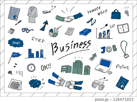 ビジネスシーンアナログ素材集 126471853