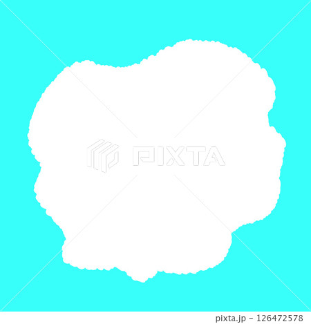 モコモコくも　手書き　シンプル 126472578