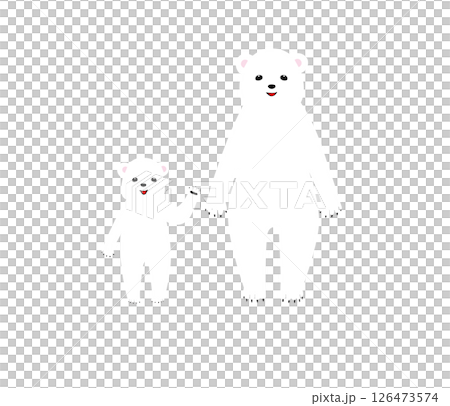しろくまの親子 126473574
