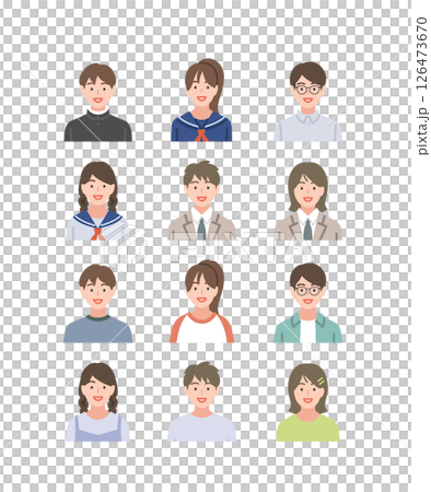 學生圖標集 126473670