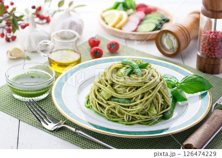 ジェノベーゼパスタ 126474229