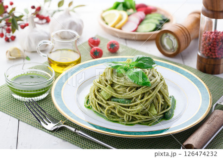 ジェノベーゼパスタ ジェノベーゼパスタ 126474232