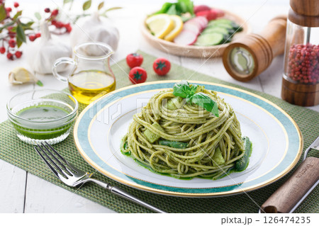 ジェノベーゼパスタ 126474235