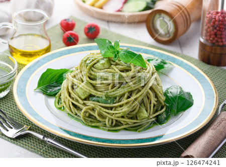 ジェノベーゼパスタ 126474241