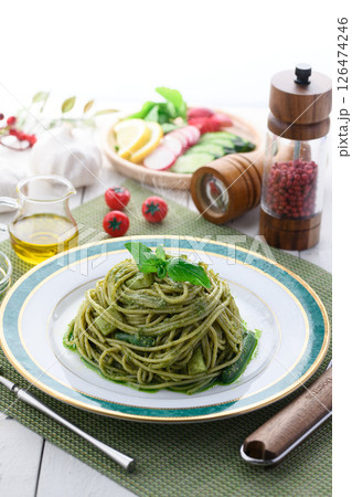 ジェノベーゼパスタ 126474246