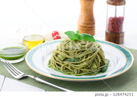 ジェノベーゼパスタ 126474251