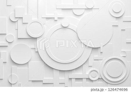 白いペーパークラフトの美しいテクスチャー 126474696