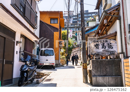 《兵庫県》有馬温泉・温泉街の町並み 《兵庫県》有馬温泉・温泉街の町並み 126475162